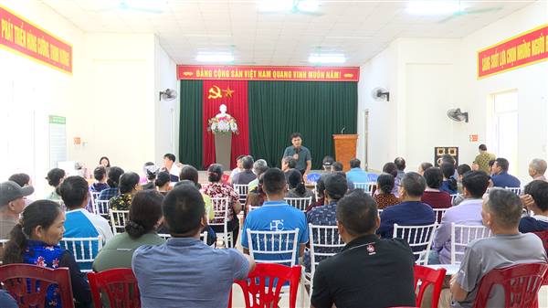 Phường Phù Liễn lấy ý kiến về dự thảo phương án bồi thường, hỗ trợ đối với các tổ chức, hộ dân nằm trong chỉ giới thu hồi thực hiện dự án đầu tư xây dựng cơ sở hạ tầng khu tái định cư (vị trí 1)