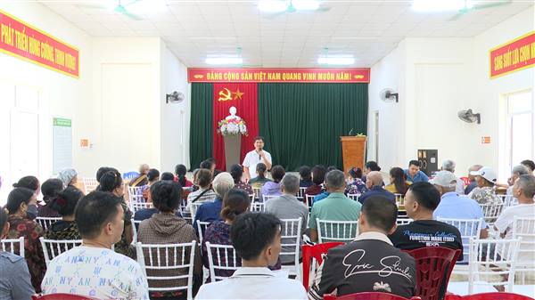 Các hộ dân có đất thuộc diện thu hồi thực hiện Dự án đầu tư xây dựng cơ sở hạ tầng khu tái định cư (vị trí 1) cơ bản đồng thuận với dự thảo phương án bồi thường, hỗ trợ giải phóng mặt bằng