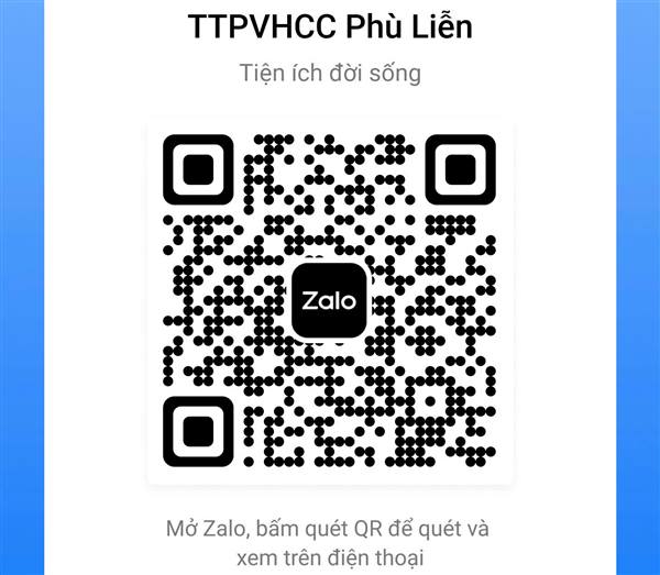 Zalo Mini App Trung tâm Phục vụ hành chính công phường Phù Liễn, thành phố Hải Phòng