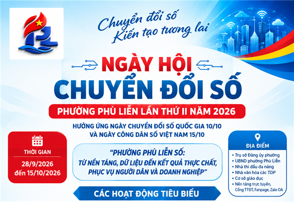 CHUỖI HOẠT ĐỘNG NGÀY HỘI CHUYỂN ĐỔI SỐ PHƯỜNG PHÙ LIỄN LẦN THỨ II NĂM 2026