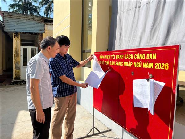 Xã Phú Thái tổ chức khám sơ tuyển nghĩa vụ quân sự năm 2026.