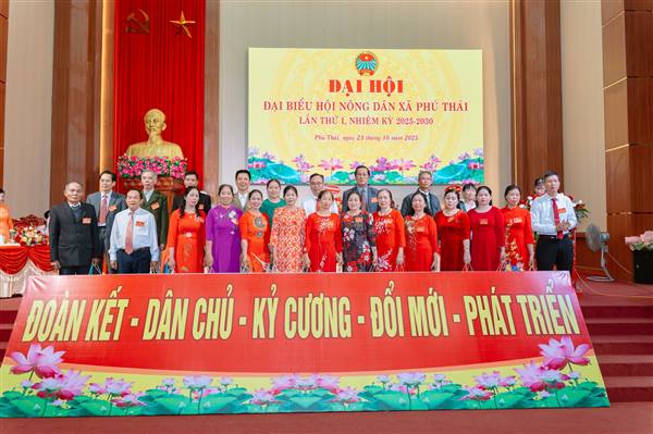 Đại hội Hội Nông dân xã Phú Thái lần thứ I, nhiệm kỳ 2025–2030.