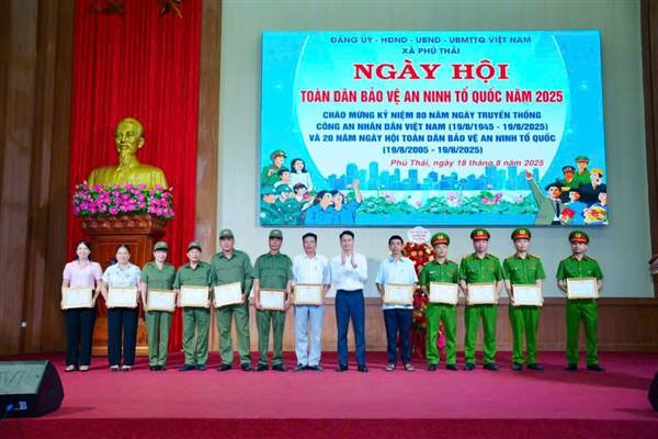 Xã Phú Thái tổ chức Ngày hội Toàn dân bảo vệ an ninh Tổ quốc năm 2025