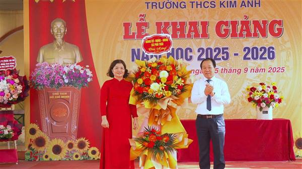 Các trường học trong xã tổ chức Lễ khai giảng năm học 2025-2026