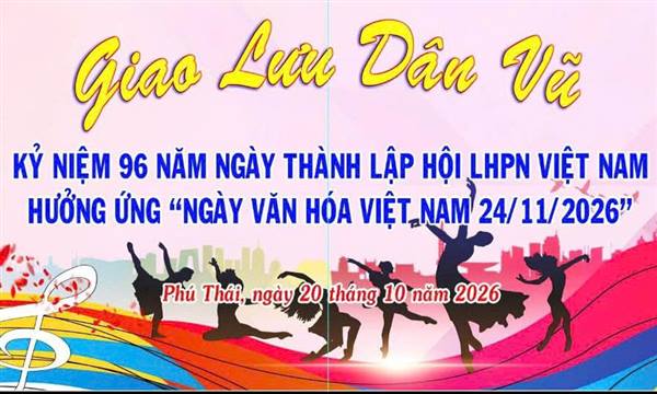 Chào mừng kỷ niệm 96 năm Ngày thành lập Hội LHPN Việt Nam, hướng tới kỷ niệm Ngày văn hóa Việt Nam 24/11. Hội Liên hiệp Phụ nữ - Trung tâm Dịch vụ sự nghiệp công tổ chức Giao lưu văn nghệ.