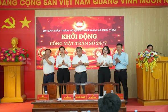 Ủy ban Mặt trận Tổ quốc Việt Nam xã Phú Thái tổ chức Hội nghị ra mắt Cổng Mặt trận số 24/7 – “Hệ thống Tiếp nhận, xử lý phản ánh, kiến nghị của người dân” trên địa bàn xã.