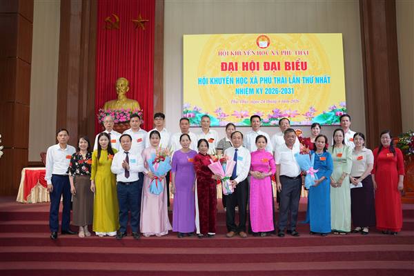 Đại hội đại biểu Hội Khuyến học xã Phú Thái lần thứ nhất, nhiệm kỳ 2026–2031.Đại hội là dấu mốc quan trọng, đánh dấu bước phát triển mới của công tác khuyến học, khuyến tài tại xã Phú Thái sau khi thực hiện hợp nhất các đơn vị.