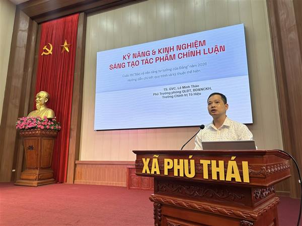 Xã Phú Thái tổ chức hội nghị thông tin chuyên đề quý II năm 2026