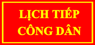 Lịch Tiếp công dân định kỳ tháng 5 năm 2026 của đồng chí Chủ tịch UBND xã