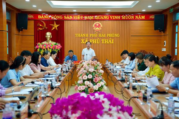 Đảng ủy xã Phú Thái tổ chức Hội nghị lần thứ mười Ban Chấp hành Đảng bộ xã khóa I.