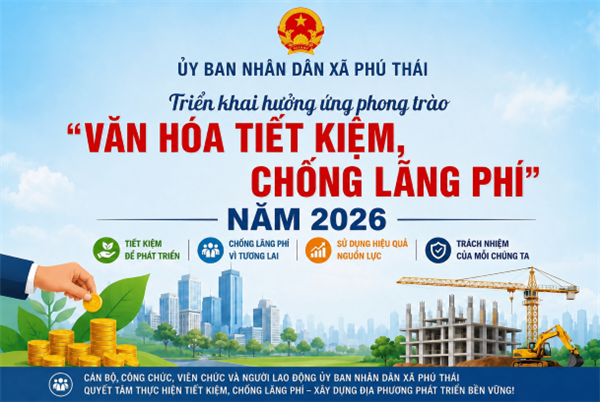 UBND xã Phú Thái chỉ đạo thực hiện Phong trào “Văn hóa tiết kiệm, chống lãng phí” trên địa bàn