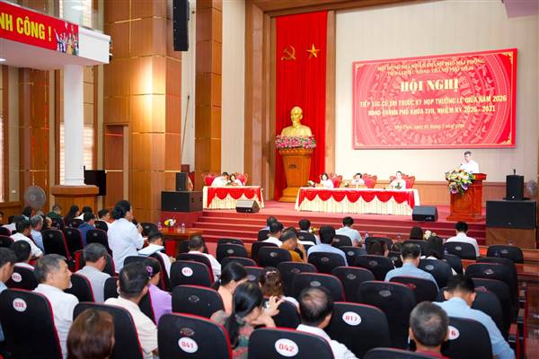Tổ đại biểu số 16 - HĐND thành phố Hải Phòng tiếp xúc cử tri trước kỳ họp thường lệ giữa năm 2026 tại xã Phú Thái.