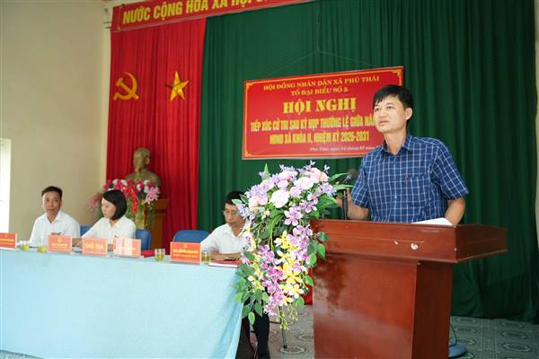 Các tổ đại biểu HĐND xã Phú Thái khóa II, nhiệm kỳ 2026 – 2031 tiếp xúc cử tri sau kỳ họp thường lệ giữa năm 2026.