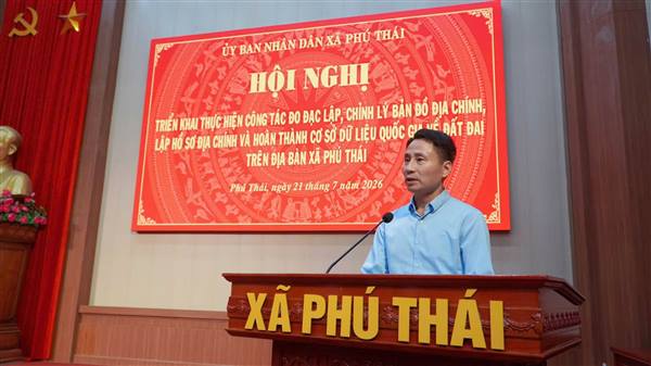 Xã Phú Thái triển khai công tác đo đạc lập, chỉnh lý bản đồ địa chính, lập hồ sơ địa chính và hoàn thành cơ sở dữ liệu về đất đai