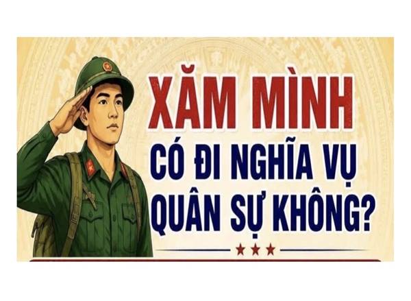 Xăm mình có được đi nghĩa vụ quân sự không?