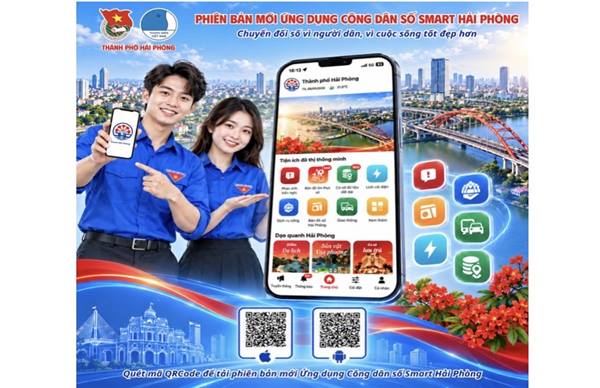 Smart Hải Phòng ra mắt phiên bản mới Ứng dụng công dân số.