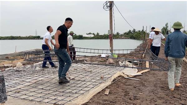 Xã Quyết Thắng kiên quyết xử lý vi phạm hành lang đê điều 