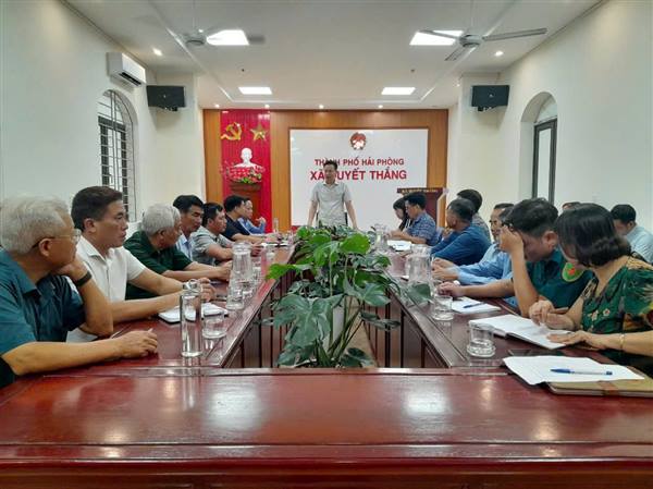  XÃ QUYẾT THẮNG TỔ CHỨC HỌP TRIỂN KHAI ỨNG PHÓ BÃO SỐ 3
