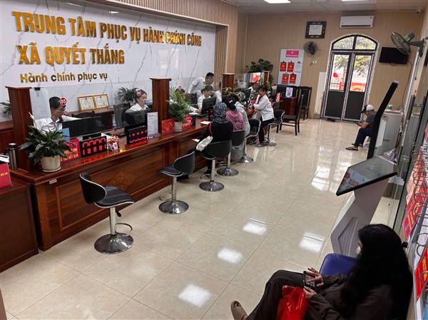 Xã Quyết Thắng tăng cường đẩy mạnh công tác cải cách hành chính