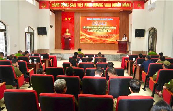 Xã Quyết Thắng tổ chức Hội thi lực lượng tham gia bảo vệ an ninh, trật tự ở cơ sở giỏi lần thứ I năm 2026