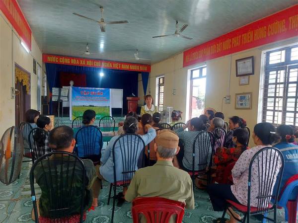 Xã Quyết Thắng tăng cường kiểm tra đồng ruộng, hướng dẫn phòng trừ rầy cuối vụ trên lúa xuân 2026 tại thôn Xuân Cát