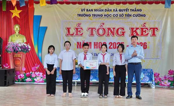 Trường THCS Tiên Cường tổ chức Lễ tổng kết năm học 2025 – 2026