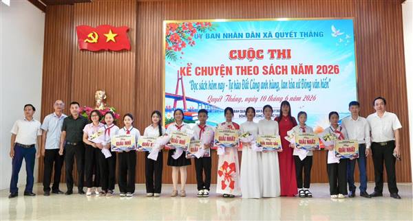SÔI NỔI CUỘC THI KỂ CHUYỆN THEO SÁCH NĂM 2026 VỚI CHỦ ĐỀ “ĐỌC SÁCH HÔM NAY - TỰ HÀO ĐẤT CẢNG ANH HÙNG, LAN TỎA XỨ ĐÔNG VĂN HIẾN”