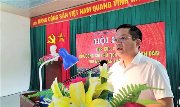 Chủ tịch UBND xã Tân An tiếp xúc, đối thoại trực tiếp với Nhân dân thôn Ứng Mộ