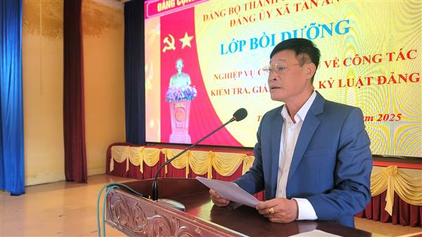 Tân An tổ chức lớp bồi dưỡng nghiệp vụ công tác kiểm tra, giám sát và thi hành kỷ luật trong Đảng