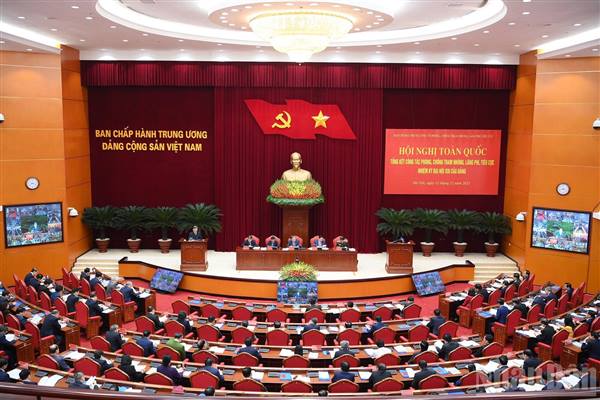 Phường Tân Hưng tham dự Hội nghị toàn quốc tổng kết công tác phòng chống tham nhũng, lãng phí, tiêu cực nhiệm kỳ đại hội XIII của Đảng 