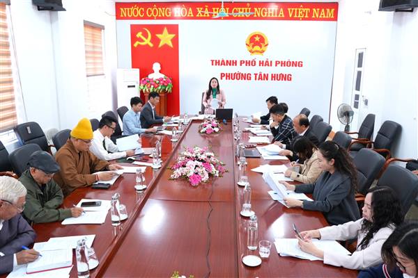 Hội nghị  phân bổ đại biểu HĐND phường Tân Hưng nhiệm kỳ 2026-2031