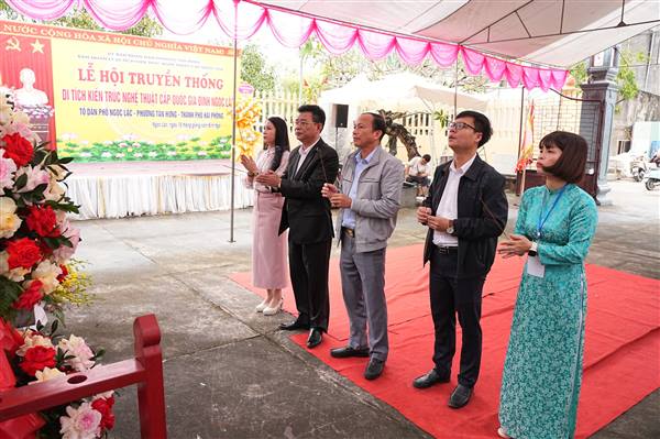 Lễ hội truyền thống Di tích cấp Quốc gia Đình Ngọc Lặc