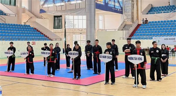 Phường Tân Hưng đạt thành tích cao môn Võ Cổ truyền tại Đại hội Thể dục Thể thao thành phố Hải Phòng lần thứ X 