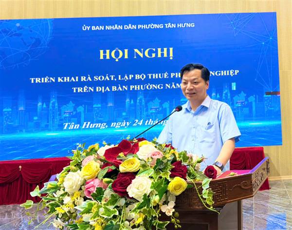Triển khai rà soát, lập bộ thuế phi nông nghiệp năm 2026 trên địa bàn phường Tân Hưng