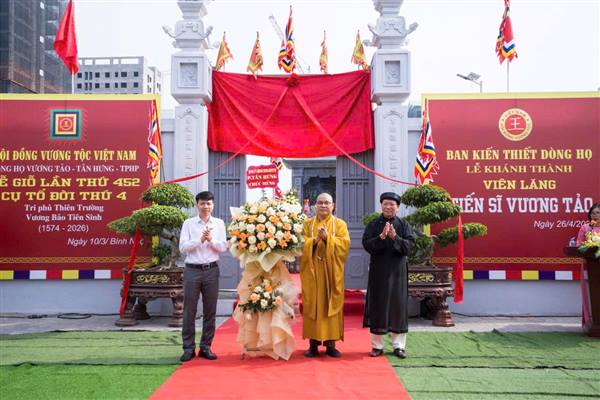  Khánh thành công trình Viên lăng Hoàng Giáp, Tiến sĩ Vương Tảo 