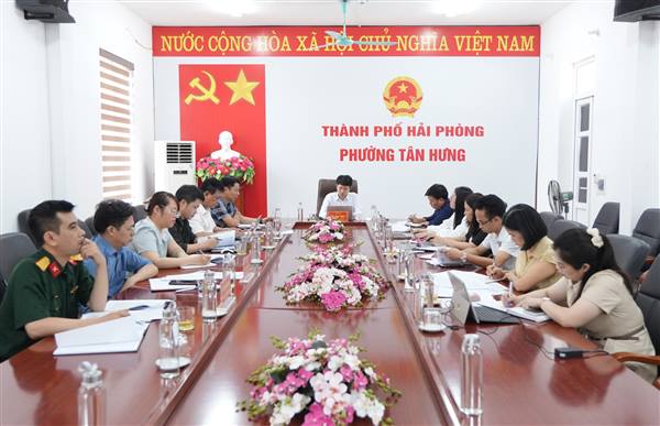 UBND phường Tân Hưng tổ chức phiên họp thường kỳ tháng 5