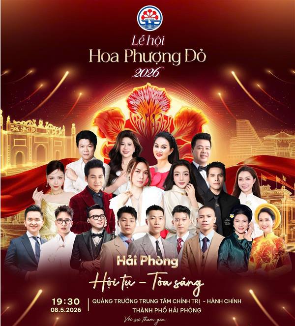 Lễ hội Hoa Phượng Đỏ 2026 hội tụ dàn sao, bùng nổ sân khấu công nghệ