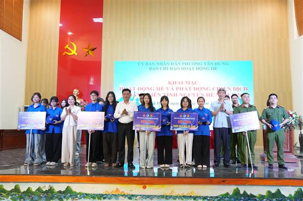 Phường Tân Hưng phát động Chiến dịch Thanh niên tình nguyện hè năm 2026