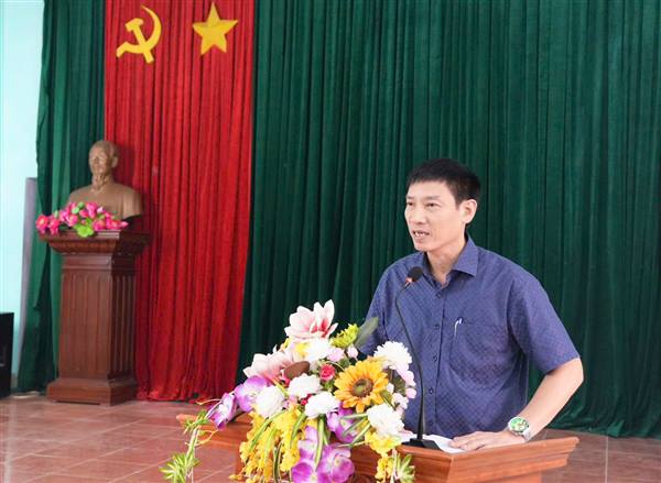 Bí thư Đảng ủy phường Nguyễn Trường Thắng dự buổi sinh hoạt chi bộ Tổ dân phố Phạm Xá 