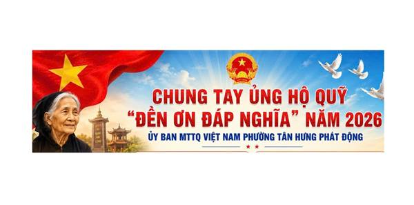 Quỹ “Đền ơn đáp nghĩa” phường Tân Hưng tiếp nhận được hơn 155 triệu đồng 

