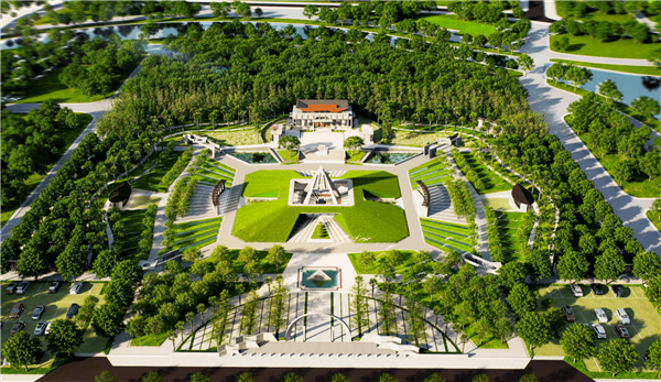 Đẩy nhanh tiến độ Dự án Đền thờ liệt sĩ và công viên văn hóa Hải Dương tại phường Tân Hưng

