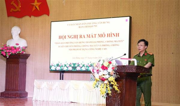 Ra mắt mô hình “Toàn dân phường Tân Hưng tham gia phòng, chống ma túy”