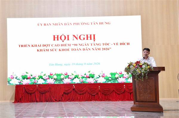 Quyết liệt triển khai đợt cao điểm “90 ngày tăng tốc – về đích khám sức khỏe toàn dân năm 2026” 