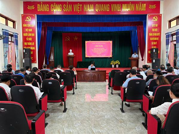 Xã triển khai thu thuế sử dụng đất phi nông nghiệp, thu kinh phí thầu quỹ đất công ích và quỹ phòng chống thiên tai năm 2025