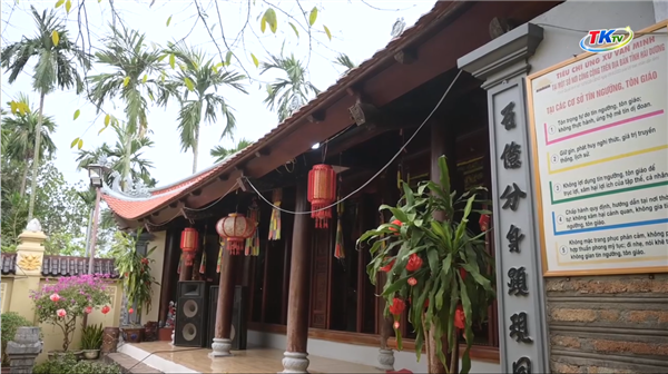 THÔN TỨ KỲ THƯỢNG TỔ CHỨC LỄ GIỖ TỔ CHÙA SÙNG KHÁNH