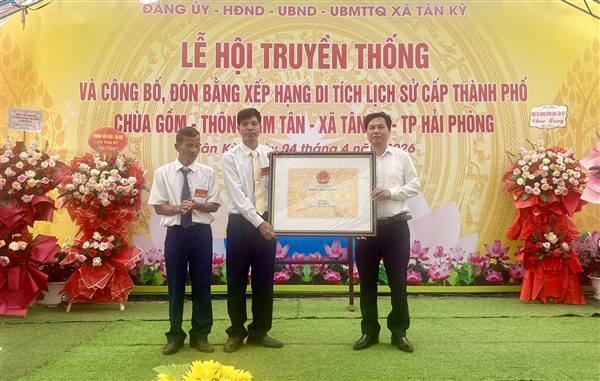 Chùa Gồm- đón nhận Bằng xếp hạng di tích lịch sử cấp thành phố