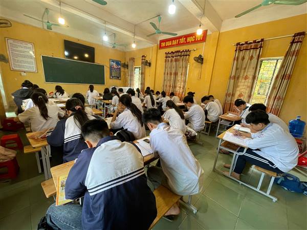 TÂN KỲ: HỌC SINH LỚP 9 VỮNG TÂM THẾ TRƯỚC KỲ THI VÀO LỚP 10