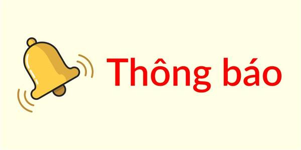 Thông báo về việc công bố thủ tục hành chính nội bộ mới ban hành thuộc phạm vi chức năng quản lý của Sở Giáo dục và Đào tạo