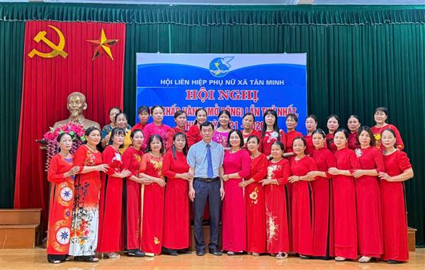 Hội Liên hiệp Phụ nữ xã Tân Minh tổ chức Hội nghị Ban Chấp hành lần thứ nhất