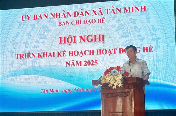 Xã Tân Minh triển khai hoạt động hè năm 2025